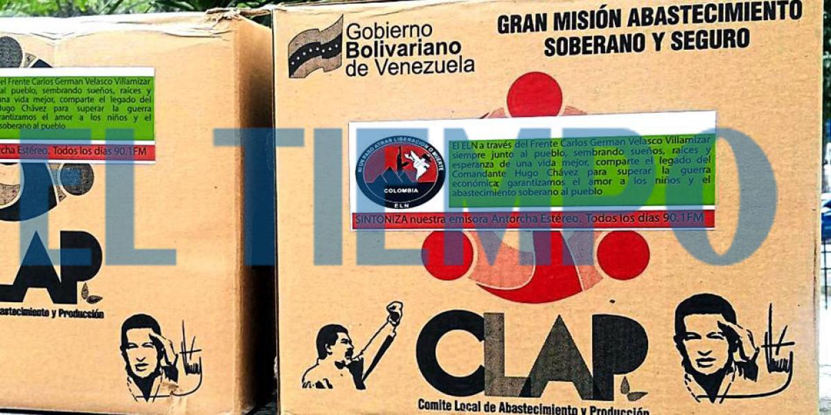 Aparece El Sello Del Eln En Las Cajas Clap De Maduro