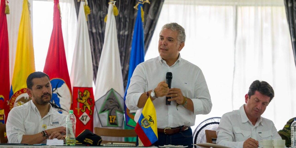 Iván Duque presenta bloque de búsqueda tras paro armado de clan del Golfo