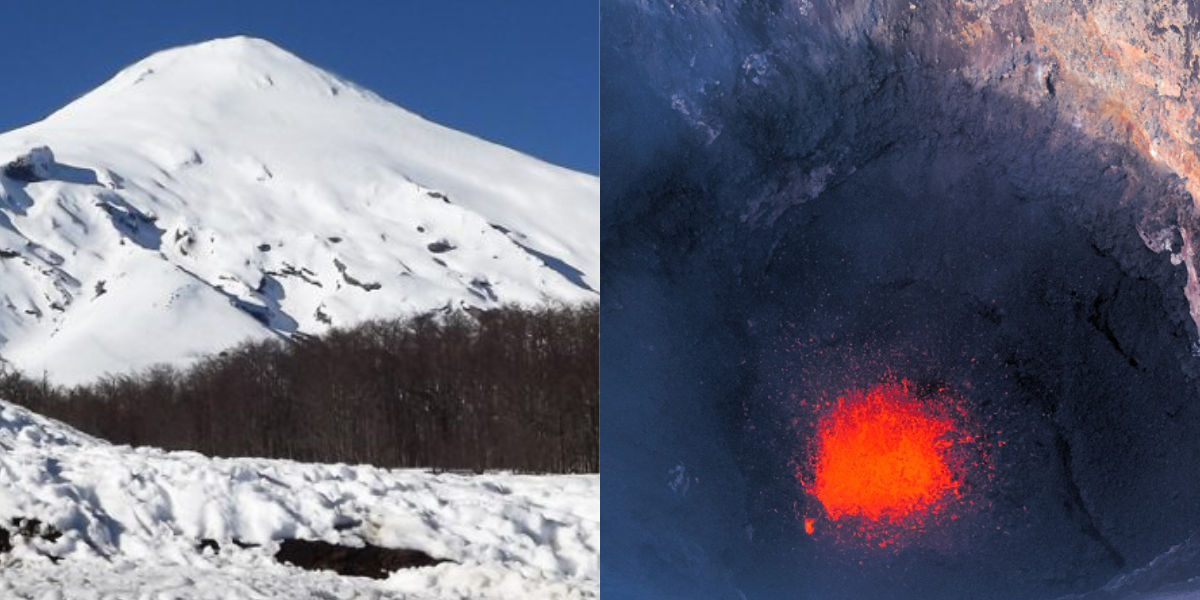 Alerta Naranja en el volcán Villarrica de Chile uno de los más activos