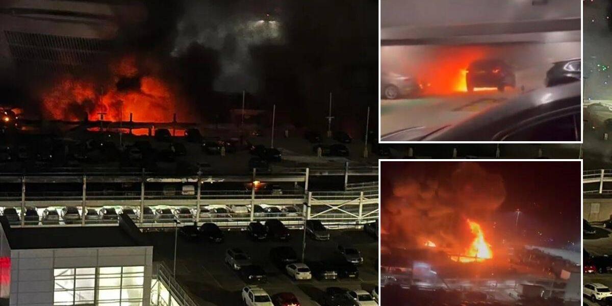 Incendio y explosión en aeropuerto Luton de Inglaterra cancelan