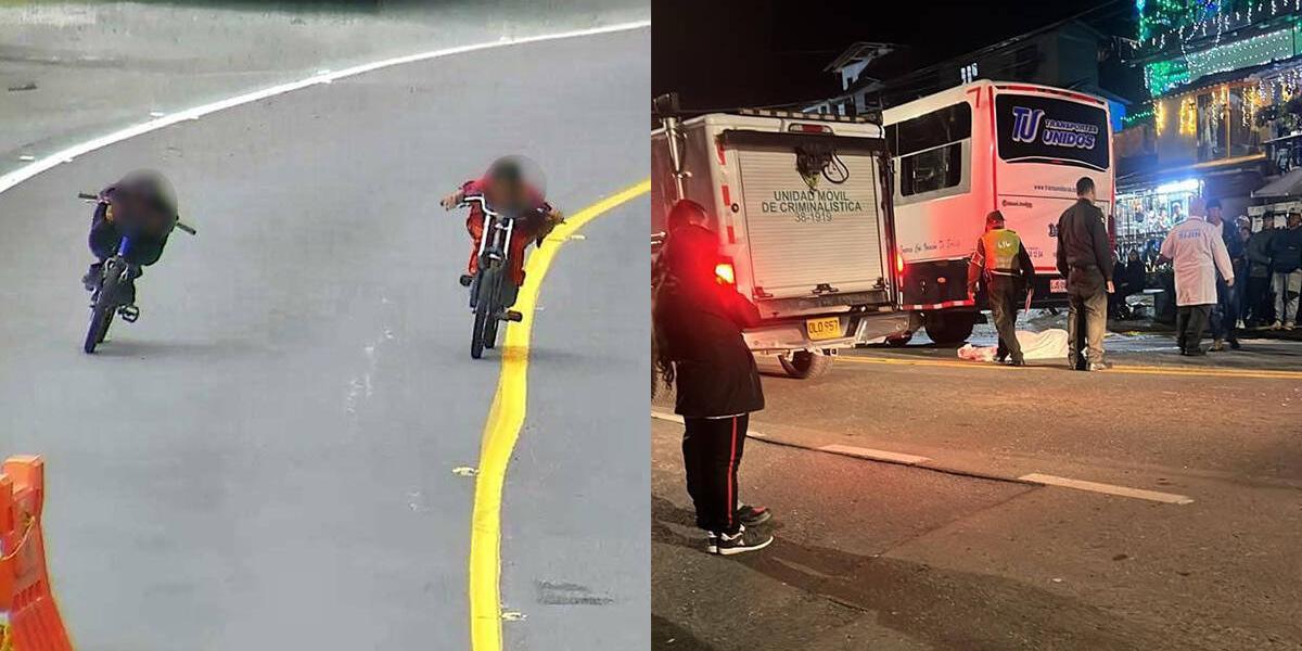 Antioquia Motociclista murió por la imprudencia de un ciclista en vía