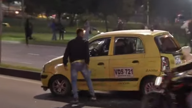 Paro De Taxistas Revelan Video De Brutal Pelea De Conductores Que Dej