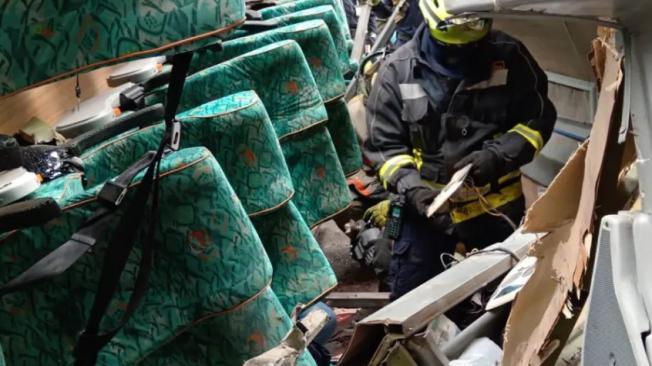 Revelan Video Del Momento Exacto Del Accidente En La Mesa De Bus Con