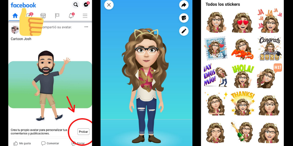 Paso a Paso cómo crear avatar en Facebook y usarlo como sticker