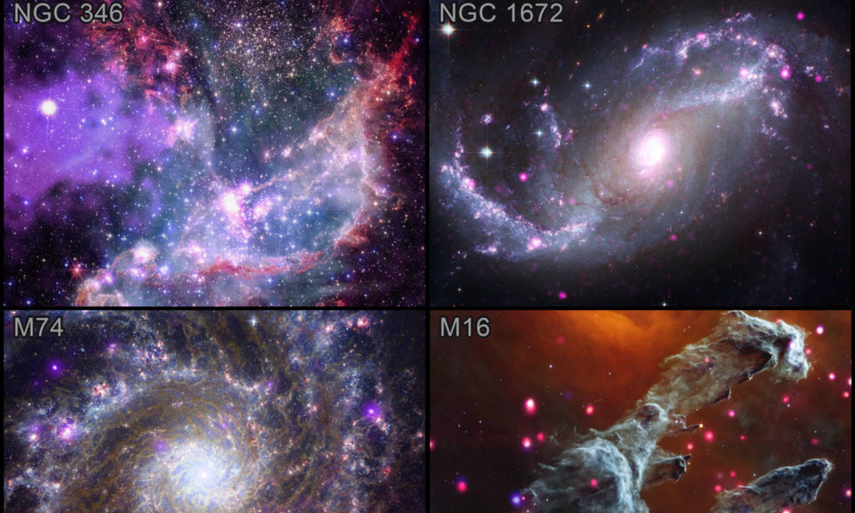 Telescopio Webb de la NASA registra 4 nuevas imágenes del universo