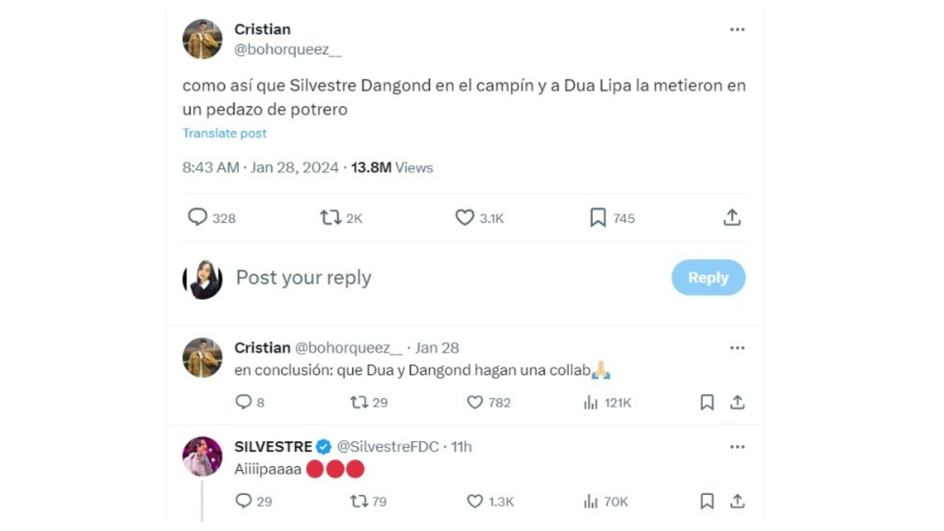 Por Qu Hay Tanto Meme De Silvestre Dangond Y Dua Lipa Concierto En