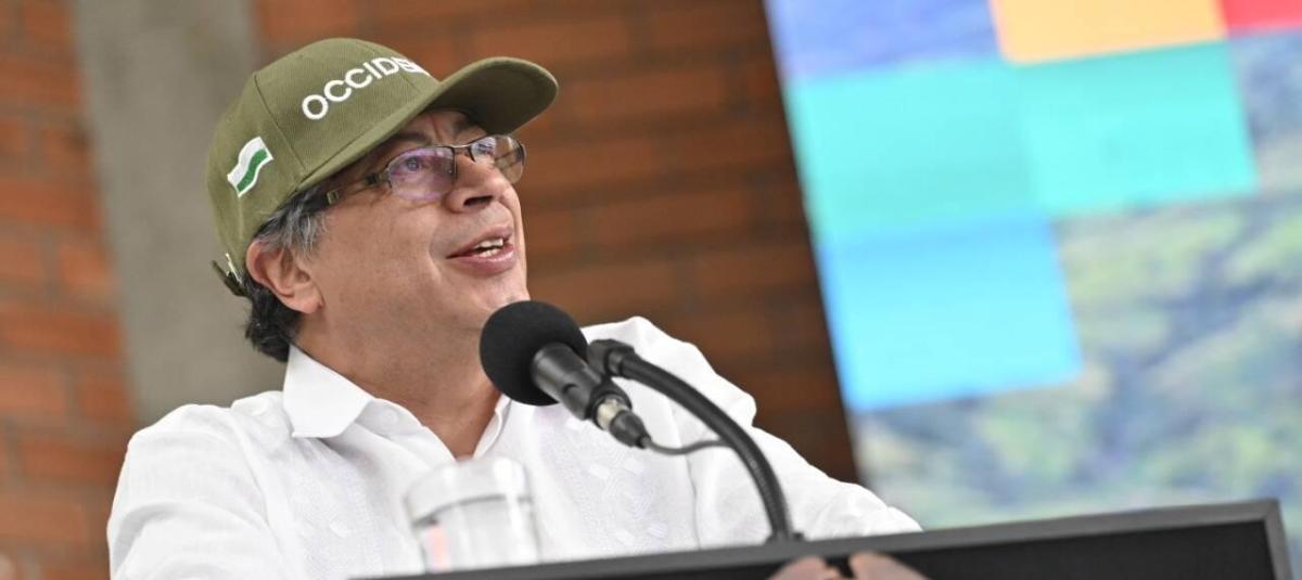 El presidente Gustavo Petro