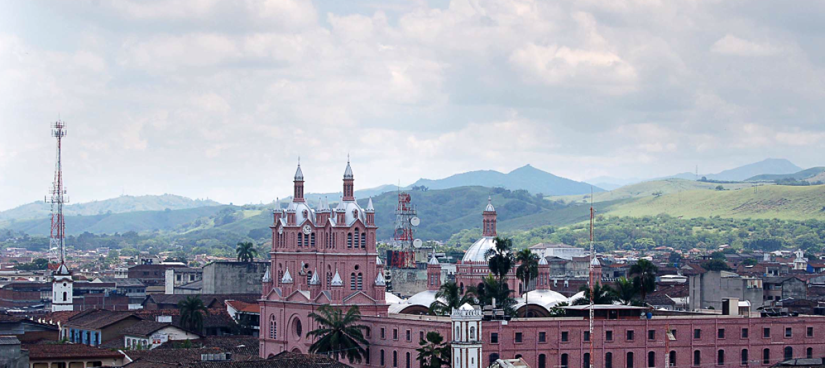 Panorámica de Buga, en el centro del Valle del Cauca.
