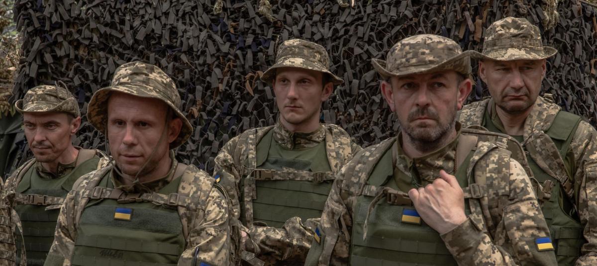 Sesión de entrenamiento del Ejército de Ucrania en una zona no revelada en la región de Járkov.
