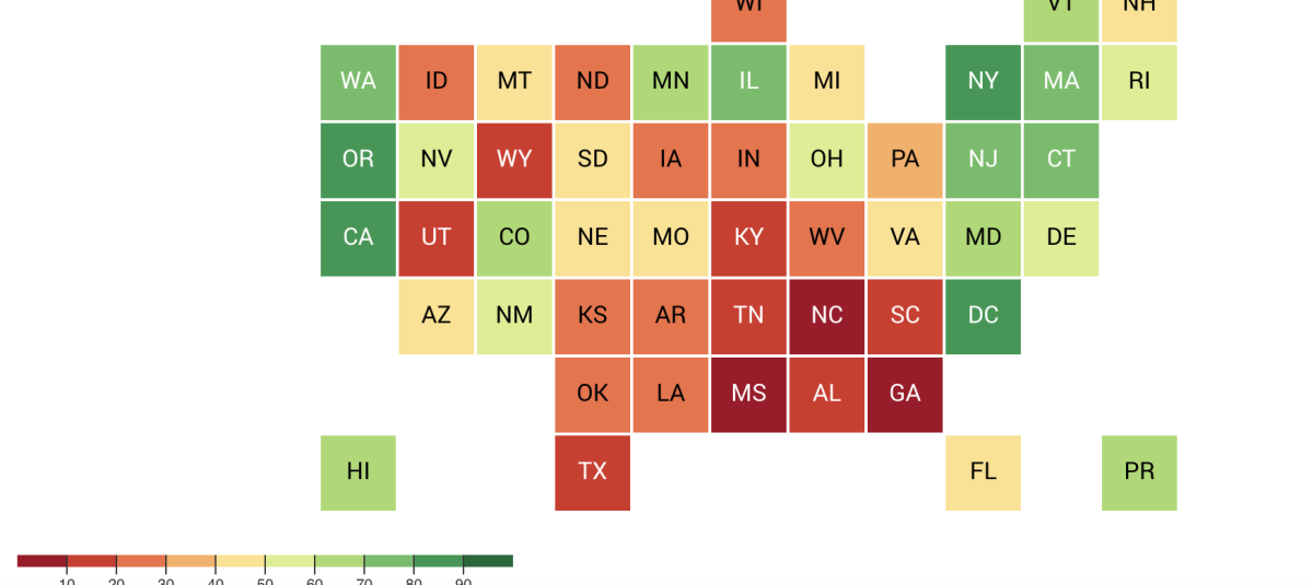 Hoja De Trabajo De Cuestionario Sobre El Mapa De Estados Unidos