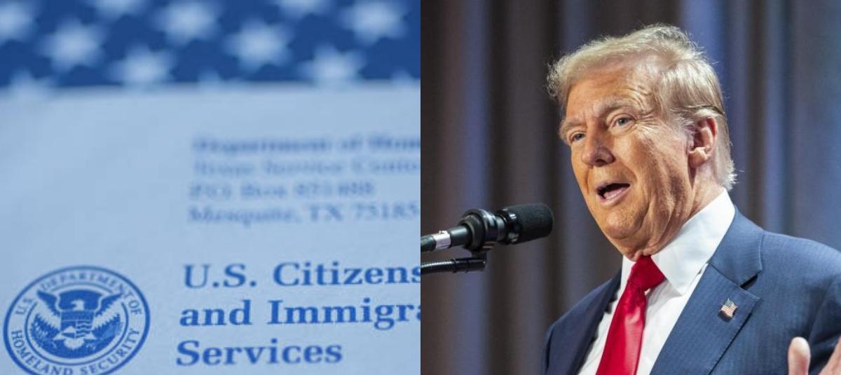 Uscis y Donald Trump.