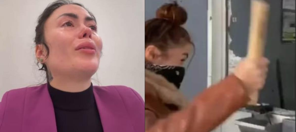 El video de Epa Colombia destruyendo estación de TransMilenio por el que fue enviada a la cárcel: 'Tal vez lo van a volver viral'