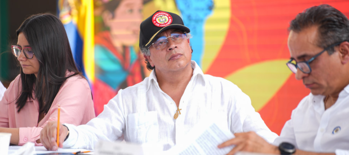 El presidente Gustavo Petro estuvo en el Catatumbo junto con algunos miembros del gabinete.