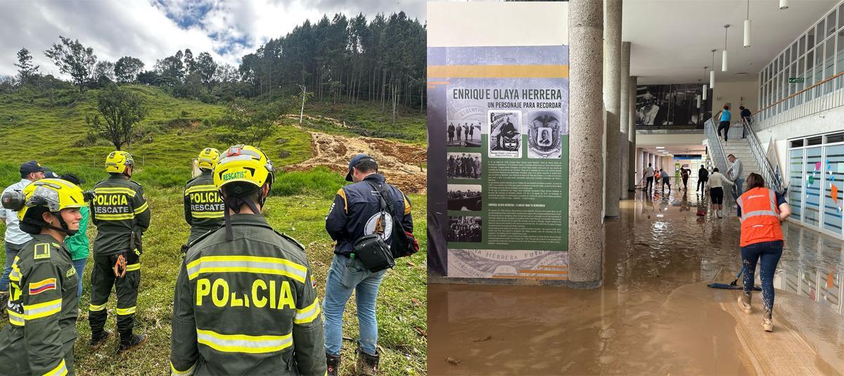 Una persona muerta, un menor desaparecido y el aeropuerto inundado: el balance de las fuertes lluvias en Medellín