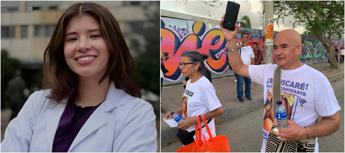 La familia de Tatiana Hernández hizo una manifestación en Cartagena pidiendo el regreso de la joven estudiante de medicina bogotana.