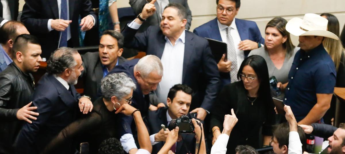 La reacción de Armando Benedetti.