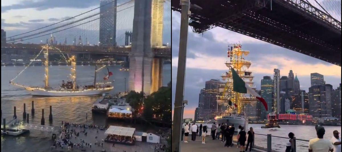 Barco en Nueva York choca