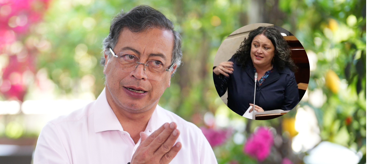 Gustavo Petro, presidente de Colombia - Angélica Lozano, senadora