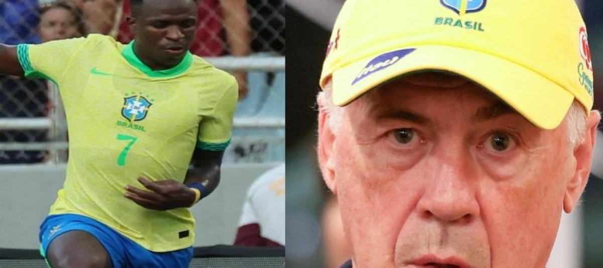 Vinícius y Carlo Ancelotti