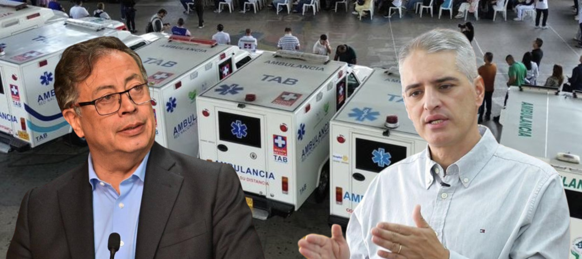 La verdad detrás de la pelea entre presidente Gustavo Petro y gobernador de Antioquia por entrega de 23 ambulancias