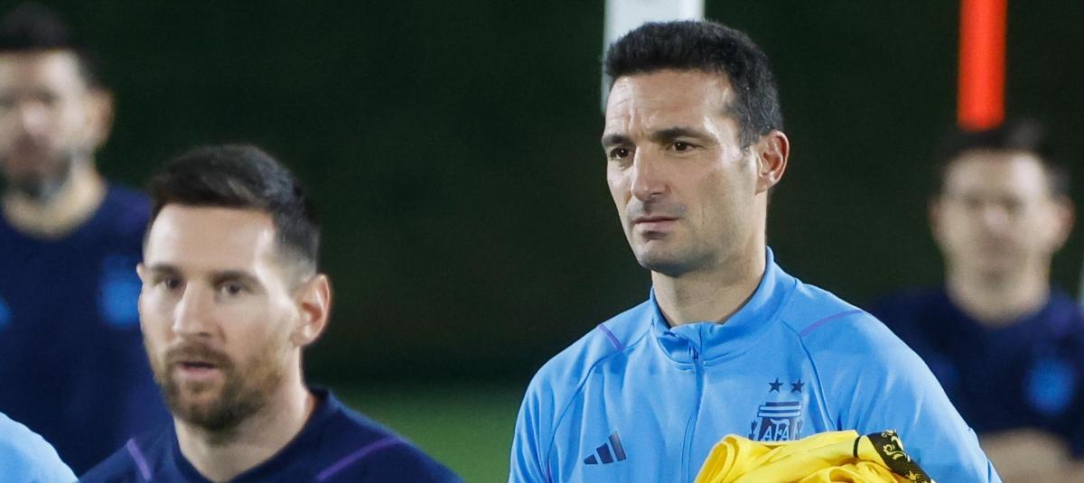 Lionel Messi y Lionel Scaloni