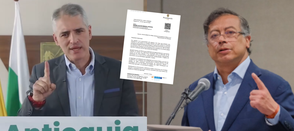 La respuesta del Gobierno Nacional a la solicitud de asistencia militar para Antioquia realizada por el Gobernador