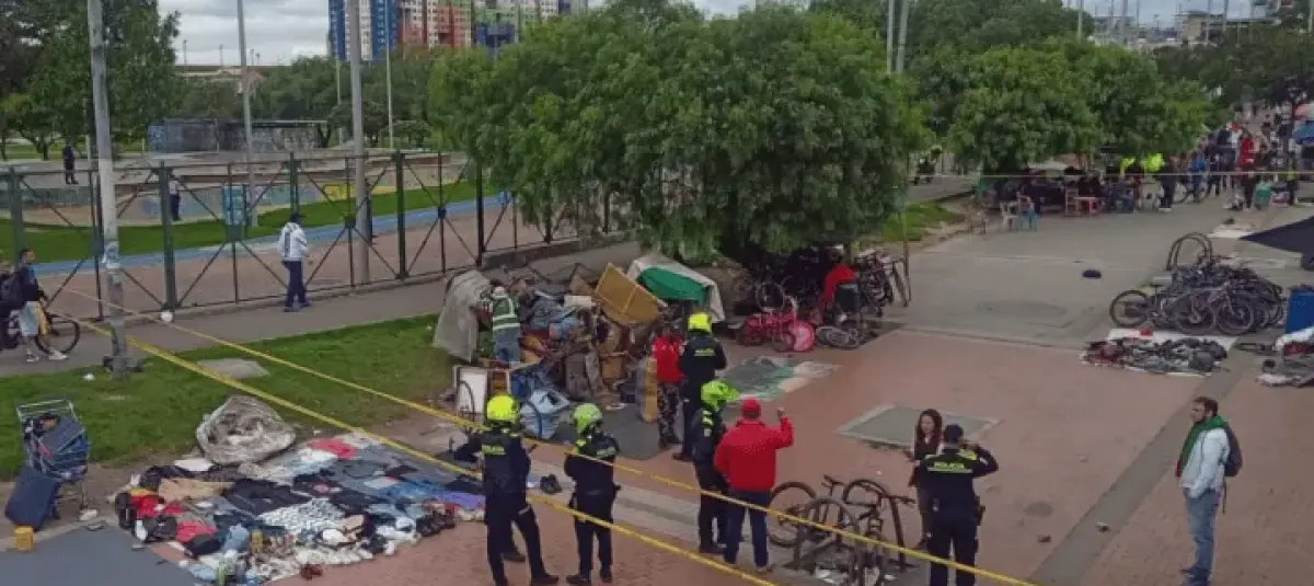 Explosión en el parque Tercer Milenio.