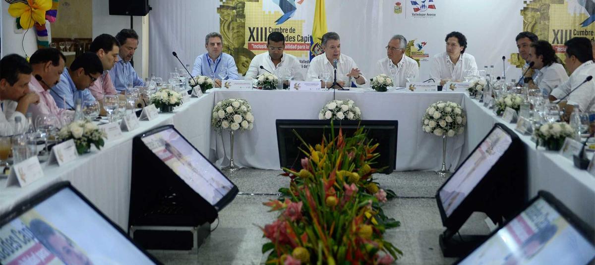 El anuncio del presidente Juan Manuel Santos se dio durante la clausura del la edición número XIII de la Cumbre de Asocapitales.