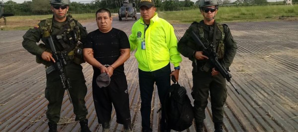 En la vereda La Variante, corregimiento de Llorente, jurisdicción del municipio de Tumaco (Nariño), la Policía hizo efectiva la orden de captura en contra de alias Don Tí.