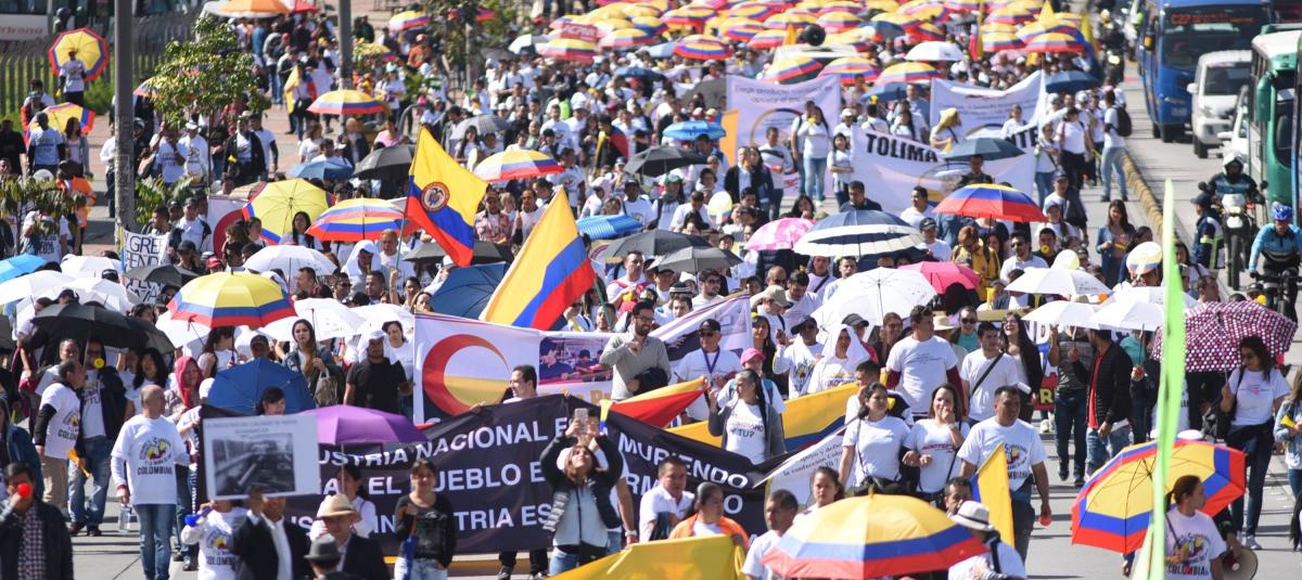 Este año, comerciantes de San Victorino han llevado a cabo manifestaciones contra el comercio chino en ese sector.