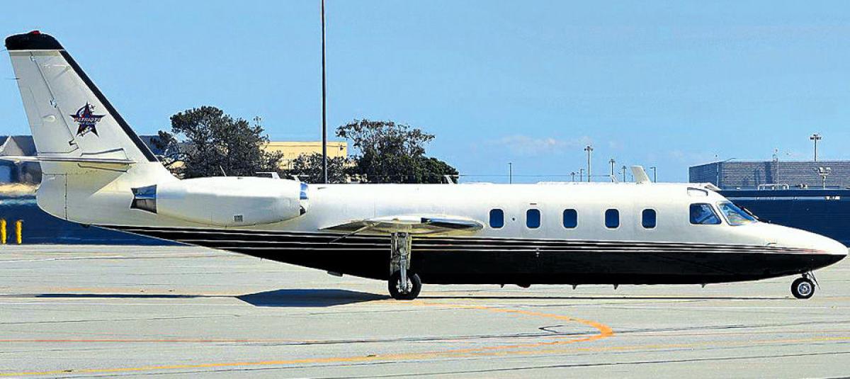 ‘Jets’ como este Bombardier Learjet 55 salieron de Colombia cargados de cocaína hacia México y Estados Unidos.