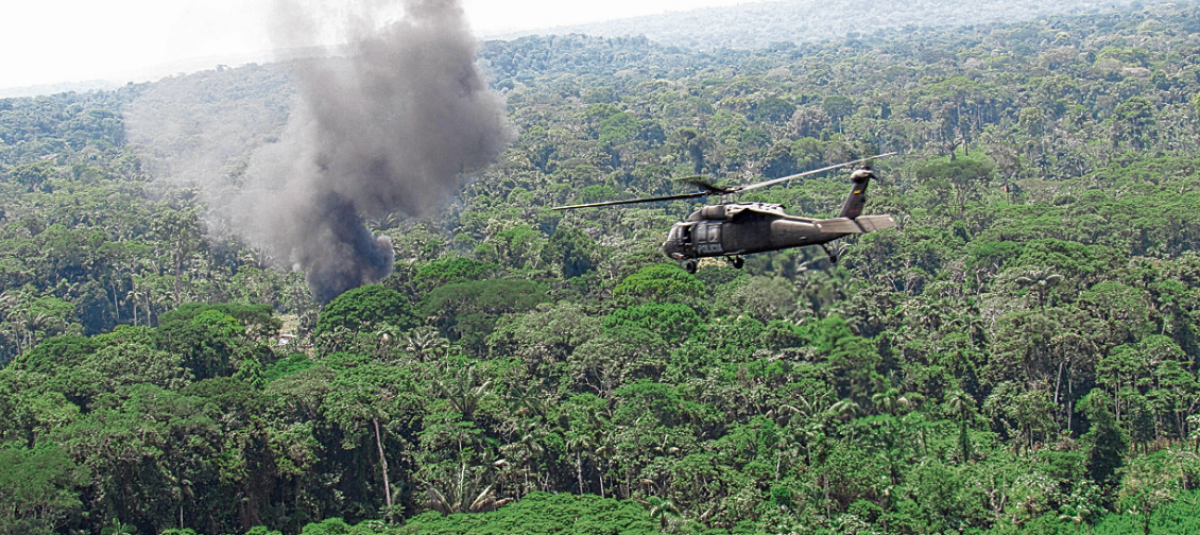 Los Jungla han destruido este año 498 laboratorios de base de coca en Putumayo.