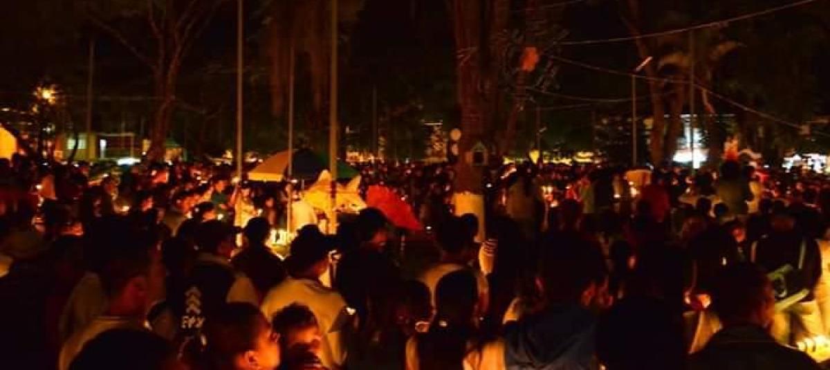 Homenaje póstumo a las víctimas, anoche en Calima-Darién.
