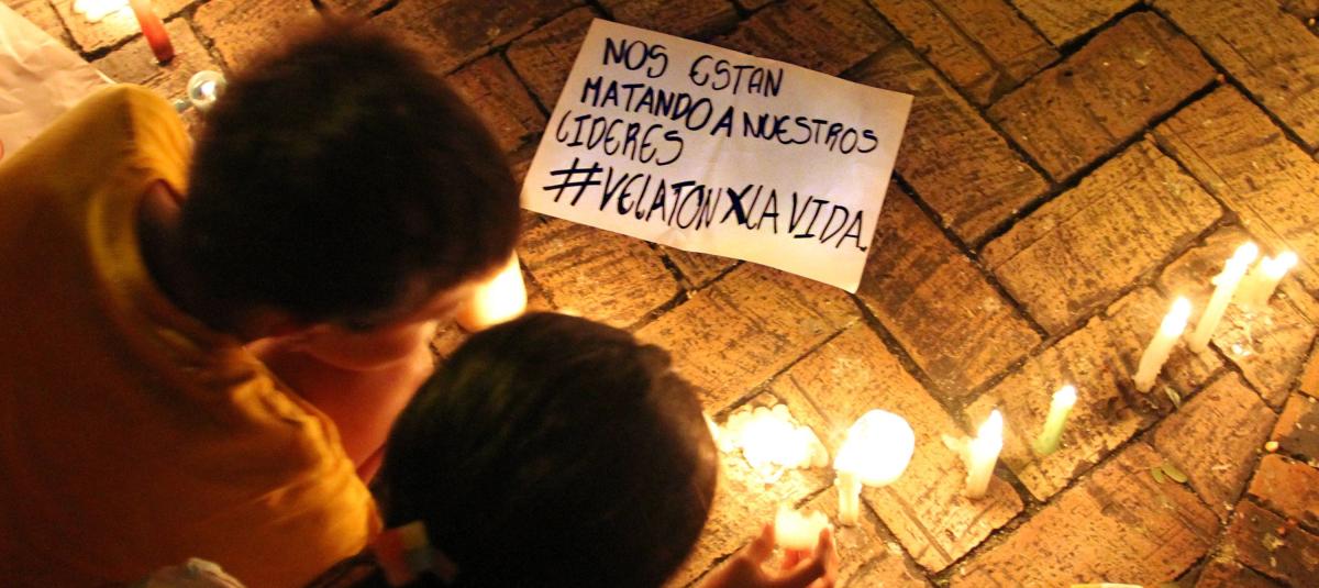 En el país se han realizado varias marchas rechazando la violencia contra los líderes.