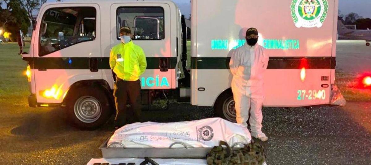 Las autoridades revelaron esta imagen del cuerpo del abatido líder del Eln alias Uriel.