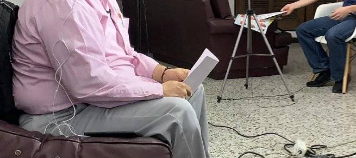 Oswaldo Contreras, periodista santandereano.