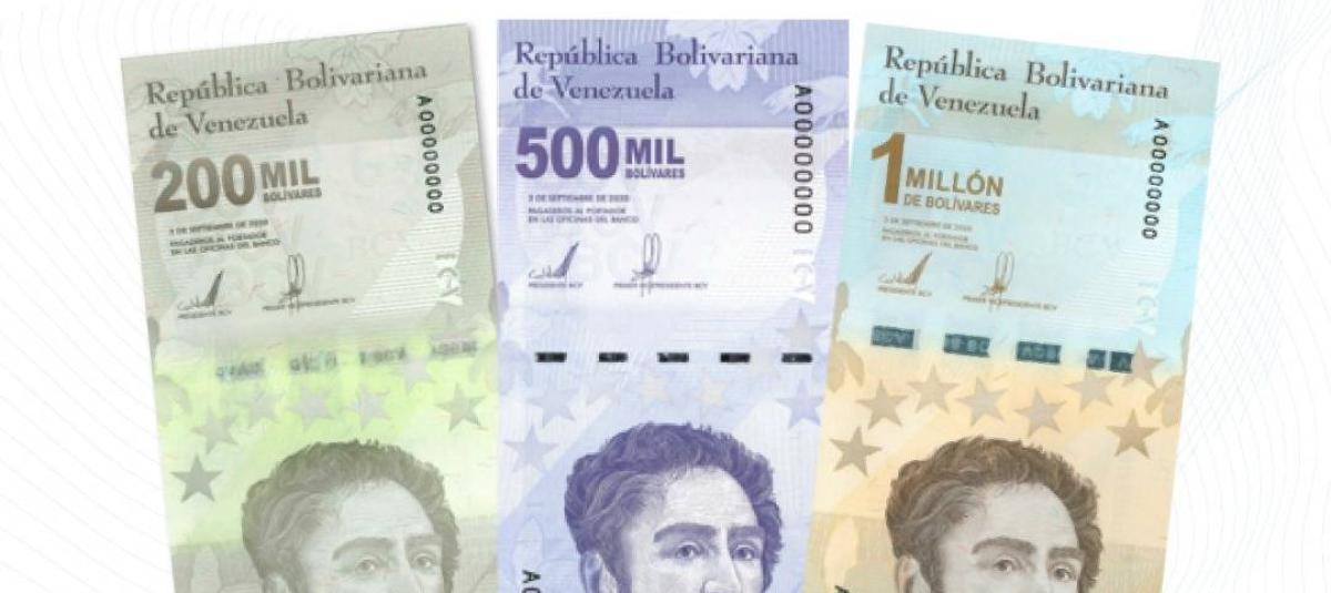 Venezuela lanzó un billete de 1 millón de bolívares que vale 52