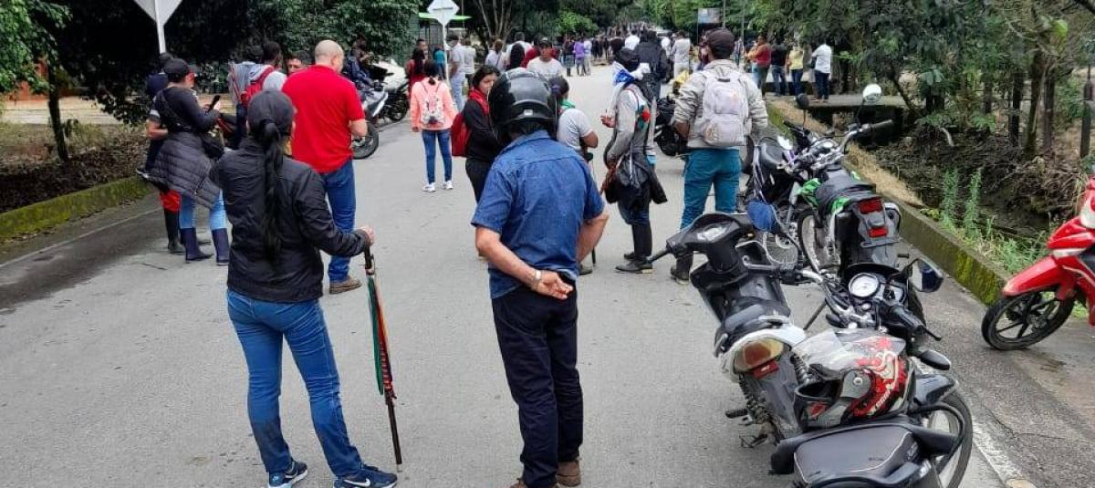 Así se encuentra la vía al aeropuerto de Villagarzón, en Putumayo.