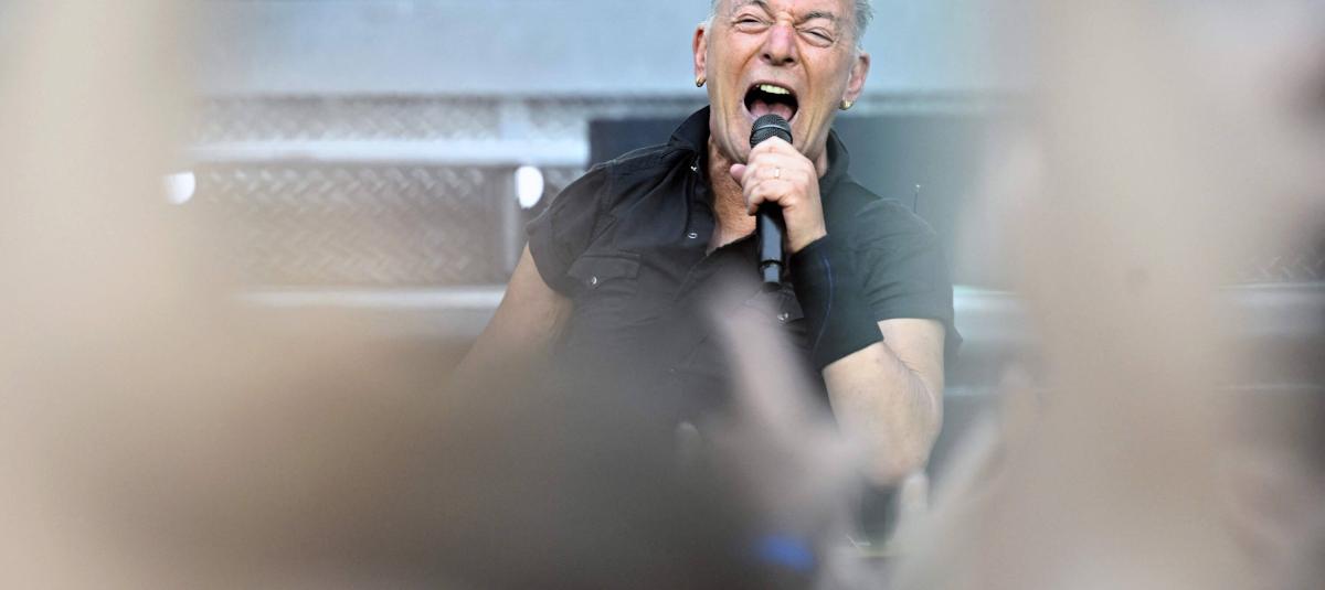 Bruce Springsteen durante uno de sus conciertos