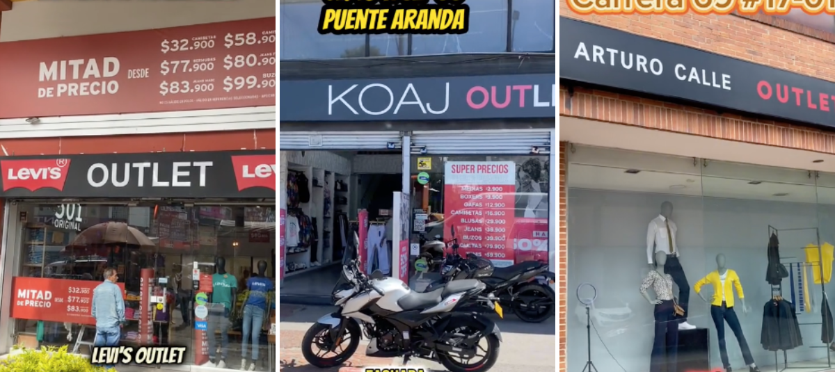 Donde quedan todos los outlets de Arturo Calle Koaj Adidas Levis y mas en Bogota