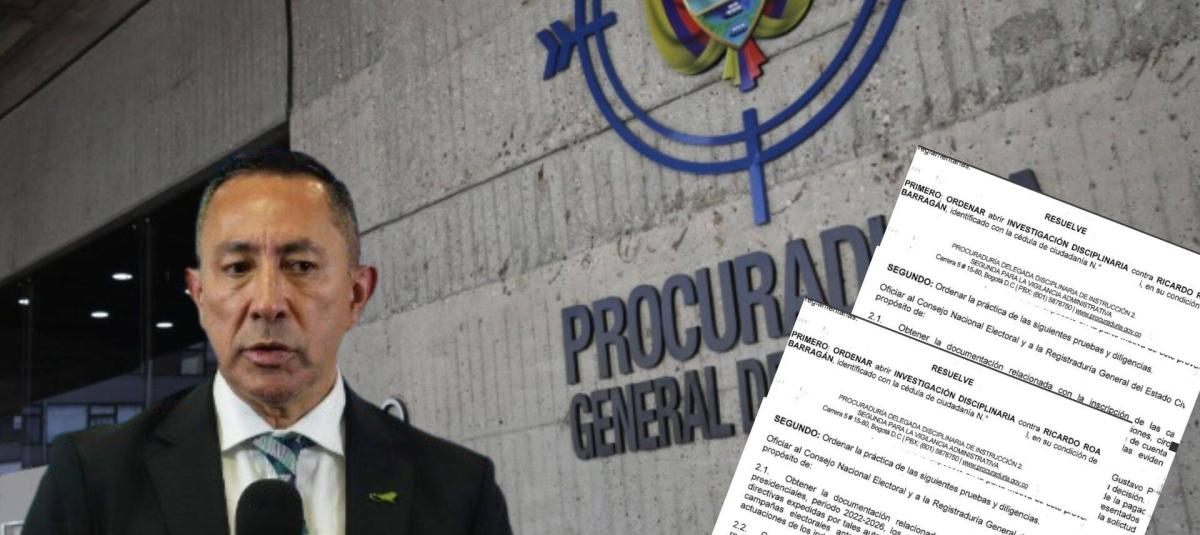 Ricardo Roa: Procuraduría le abre investigación por cuentas de campaña ...