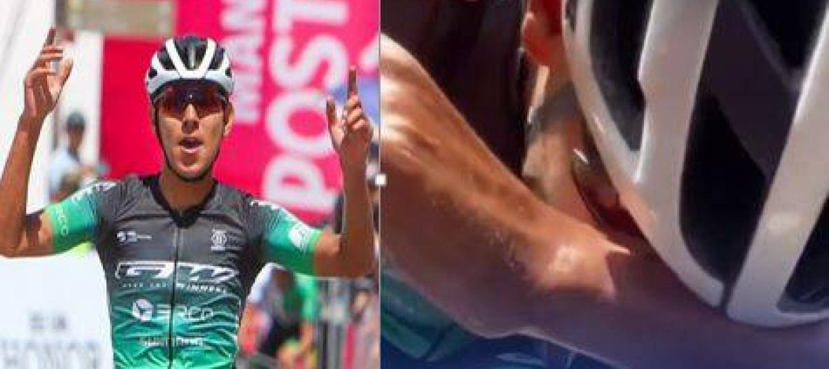 Brandon Rojas Brandon Rojas llora al ganar el nacional de ruta Sub-23, video