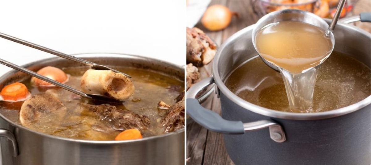 Caldo de huesos para subir las defensas.