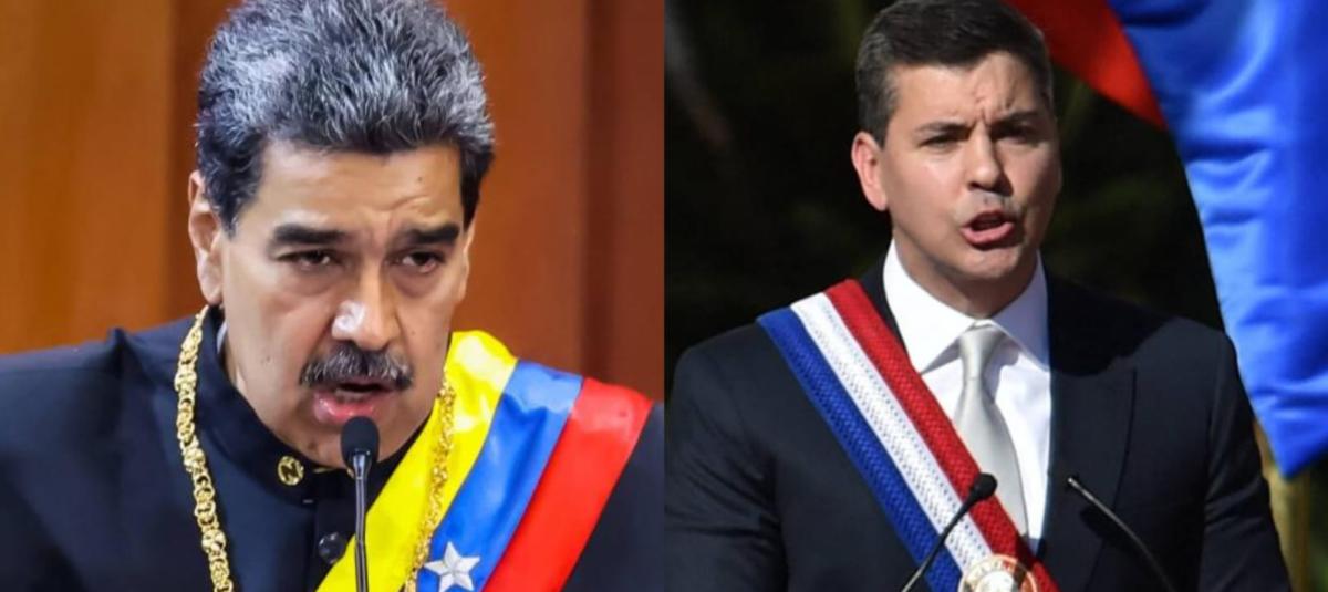 Nicolás Maduro y Santiago Peña