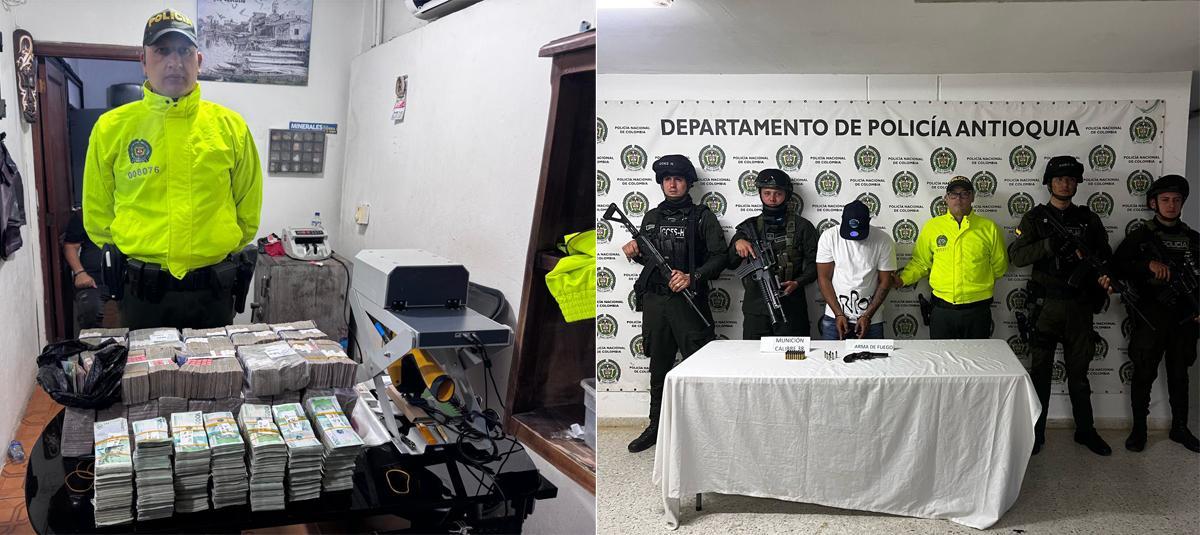 Autoridades incautan millonaria suma de dinero en efectivo producto de minería ilegal en Antioquia