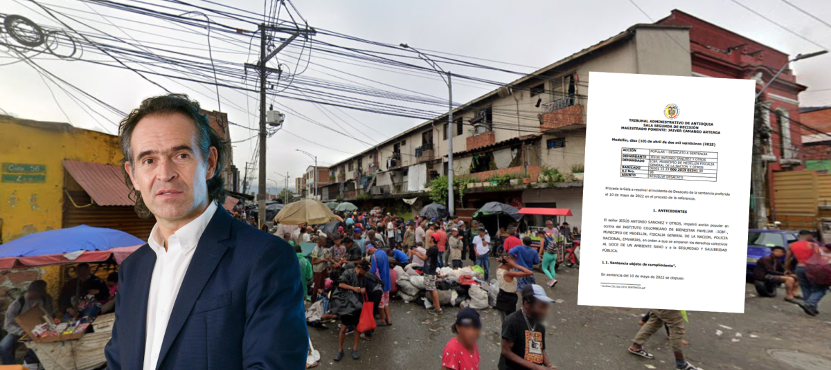 El 'Bronx' la olvidada zona de la ciudad por la que fueron declarados en desacato la alcaldía de Medellín y el ICBF