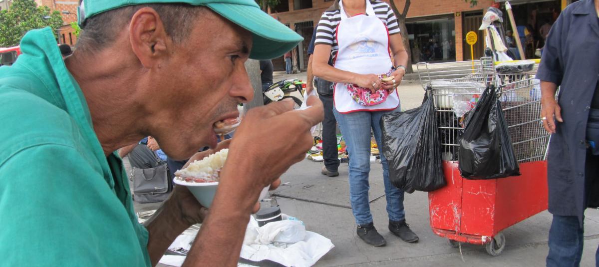 El hambre, un problema persistente en Medellín al que intentan hacerle frente