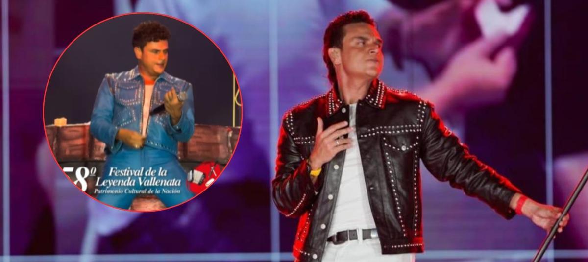 Sivestre Dangond durante su presentación en el FestivalVallenato.