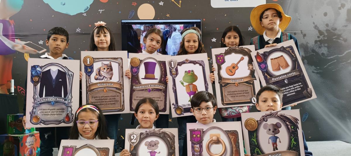 Las fábulas de Rafael Pombo saltan al multiverso: en el pabellón Infantil de la Feria del Libro de Bogotá, los niños pueden explorar de forma inmersiva.