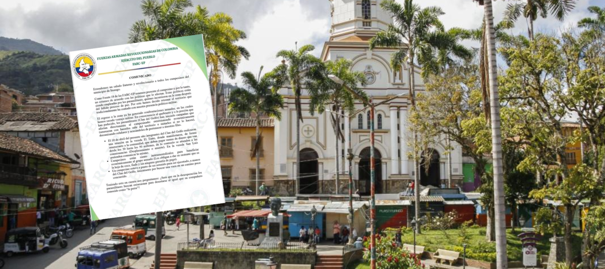 Disidencias de las Farc anunciaron ofensiva armada para 'retomar el control' del municipio de Ituango, en Antioquia